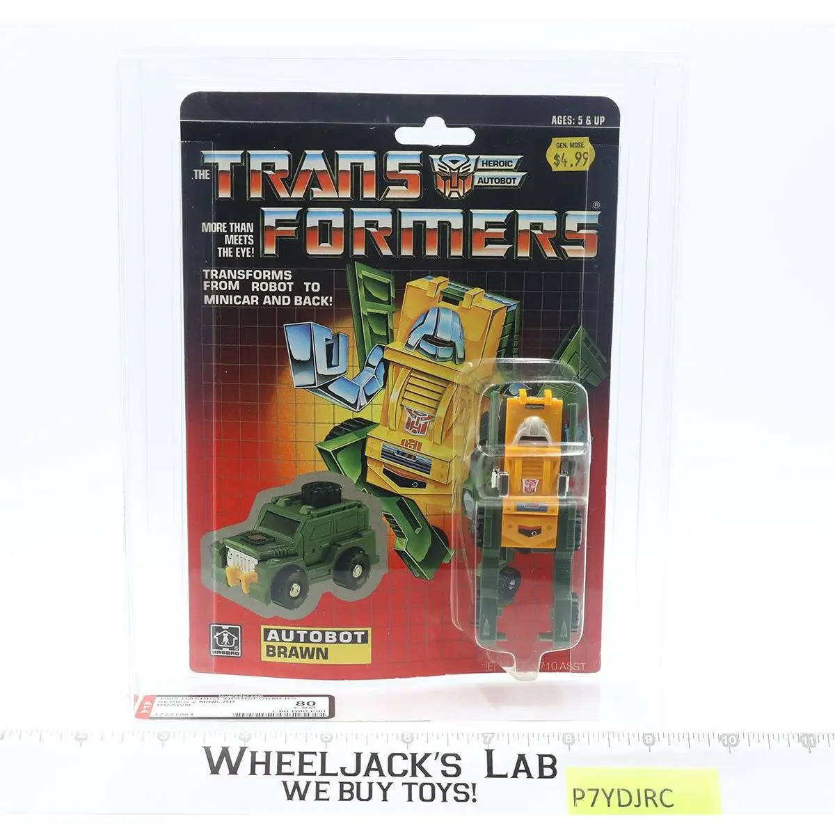 Brawn Afa Graded 80 80/80/90 G1 Transformers 1985 Hasbro