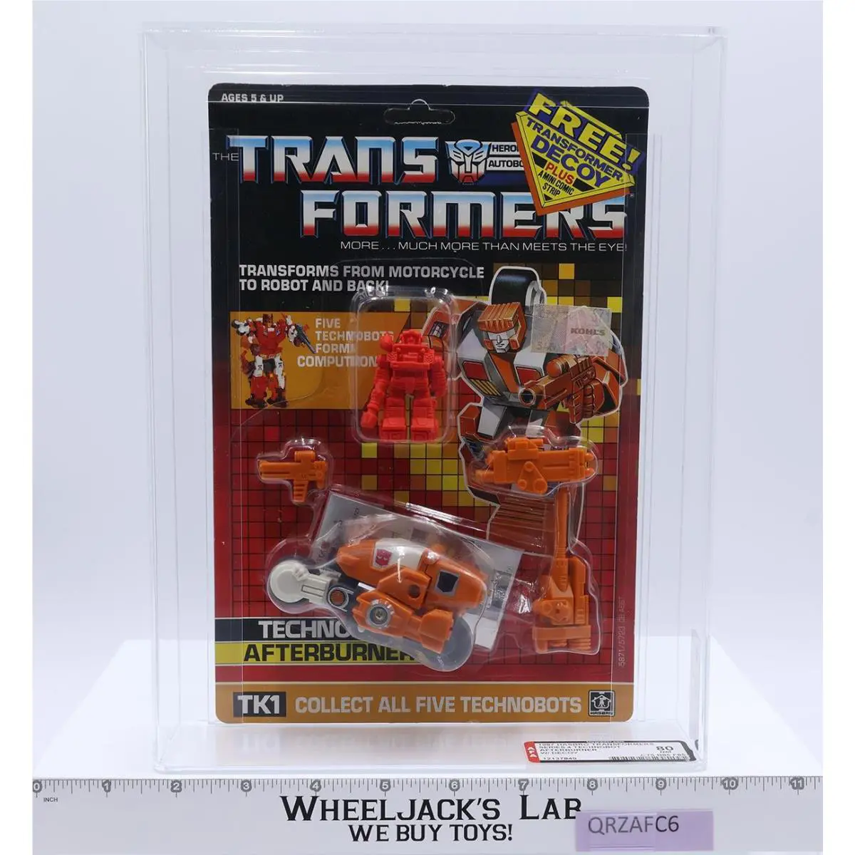 Afterburner W/ Decoy Afa Graded 80 75/85/85 G1 Transformers Hasbro