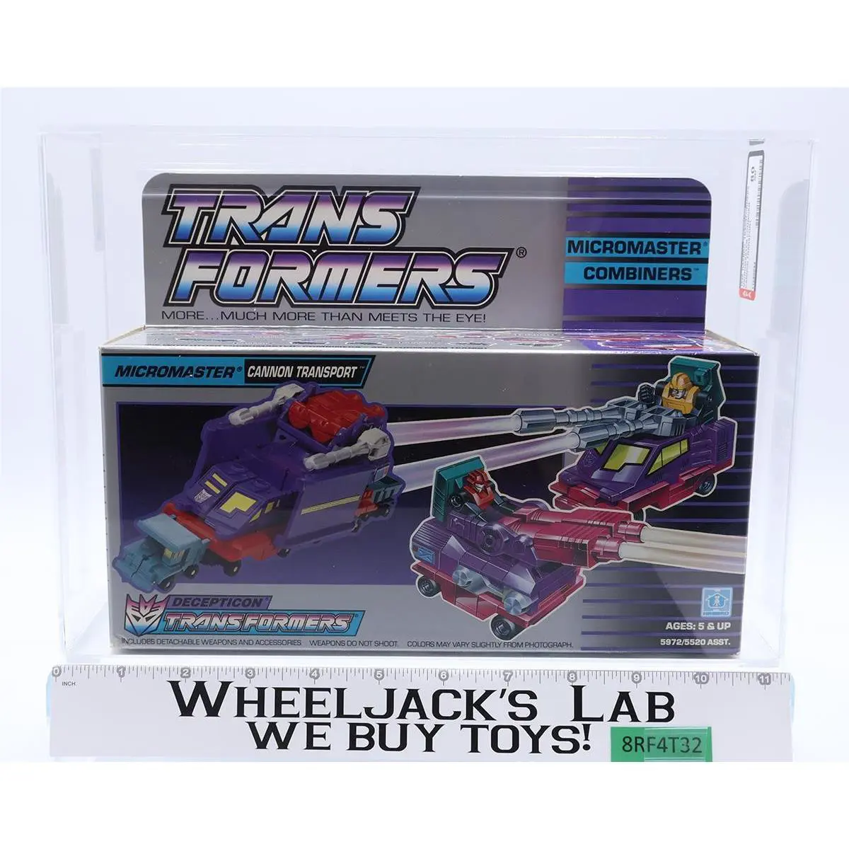 Cannon Transport Afa Highest Grade 80 Pop 1 G1 Transformers Hasbro Tape