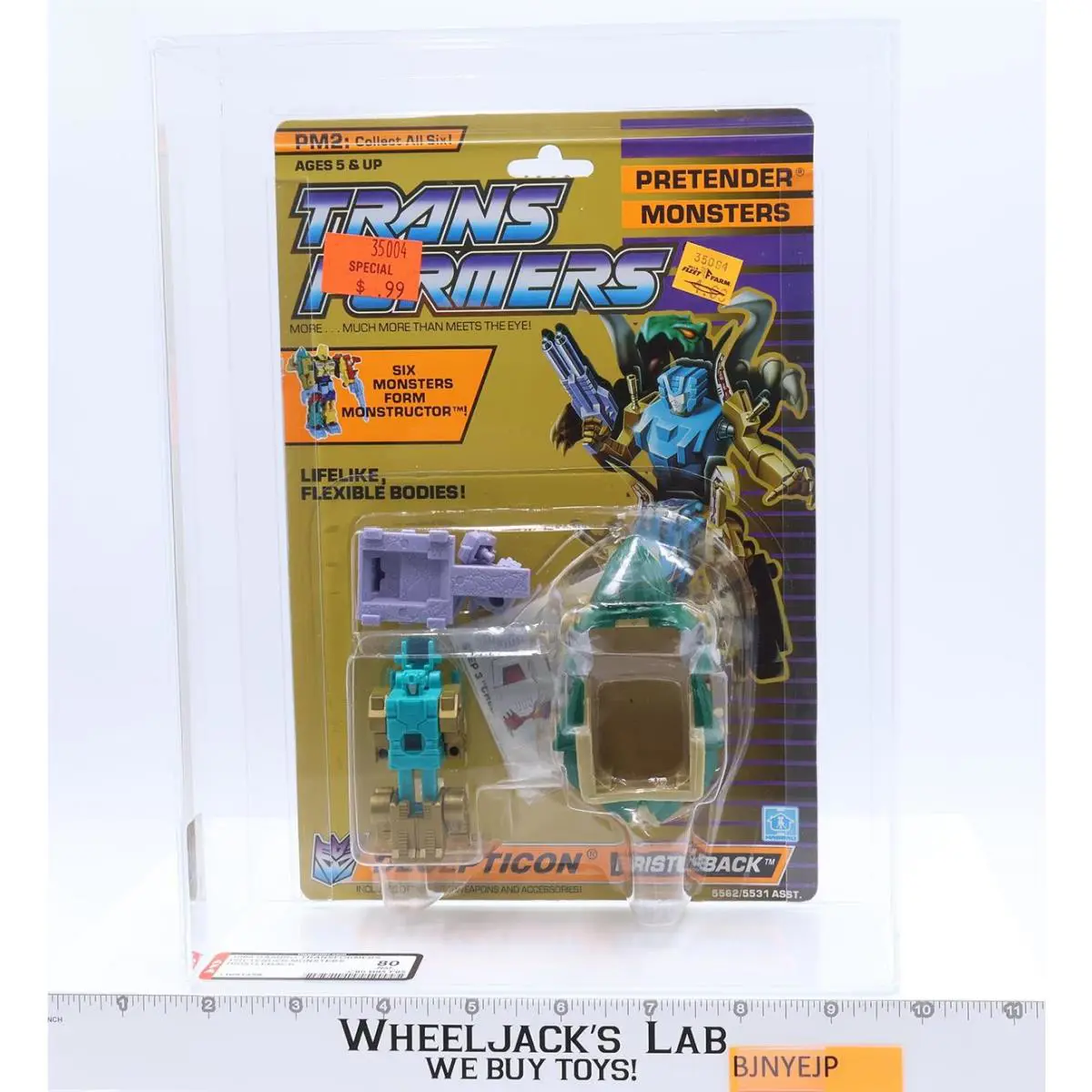 Bristleback Pretender Afa Graded 80 80/85/85 G1 Transformers Hasbro