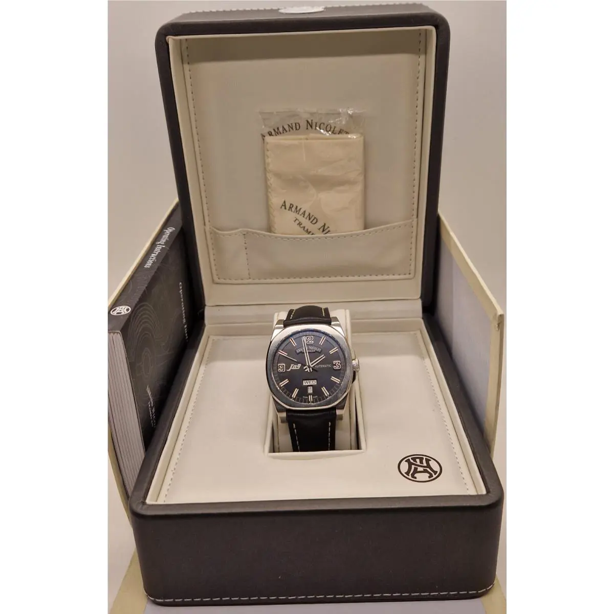 Armand Nicolet Tramelan Black Dial Day Date Swiss Automatic Men`s Watch