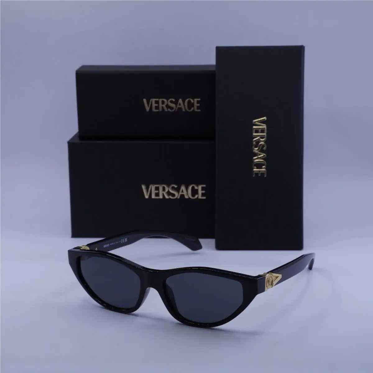 Versace VE4491U GB1/87 Shiny Black/dark Grey 55-16-140 Sunglasses