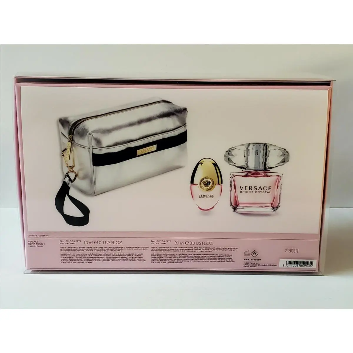 Versace Bright Crystal by Versace 3 Piece Gift Set For Women