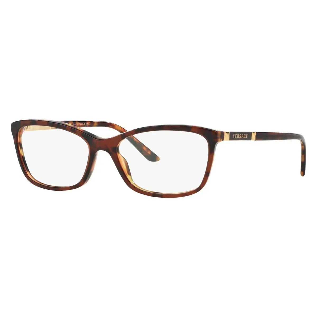 Versace Woman Butterfly Eyeglasses VE3186 5077 Havana 54mm