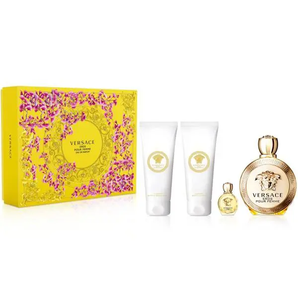Versace Eros Pour Femme Fragrance For Women 4 Piece Gift Set