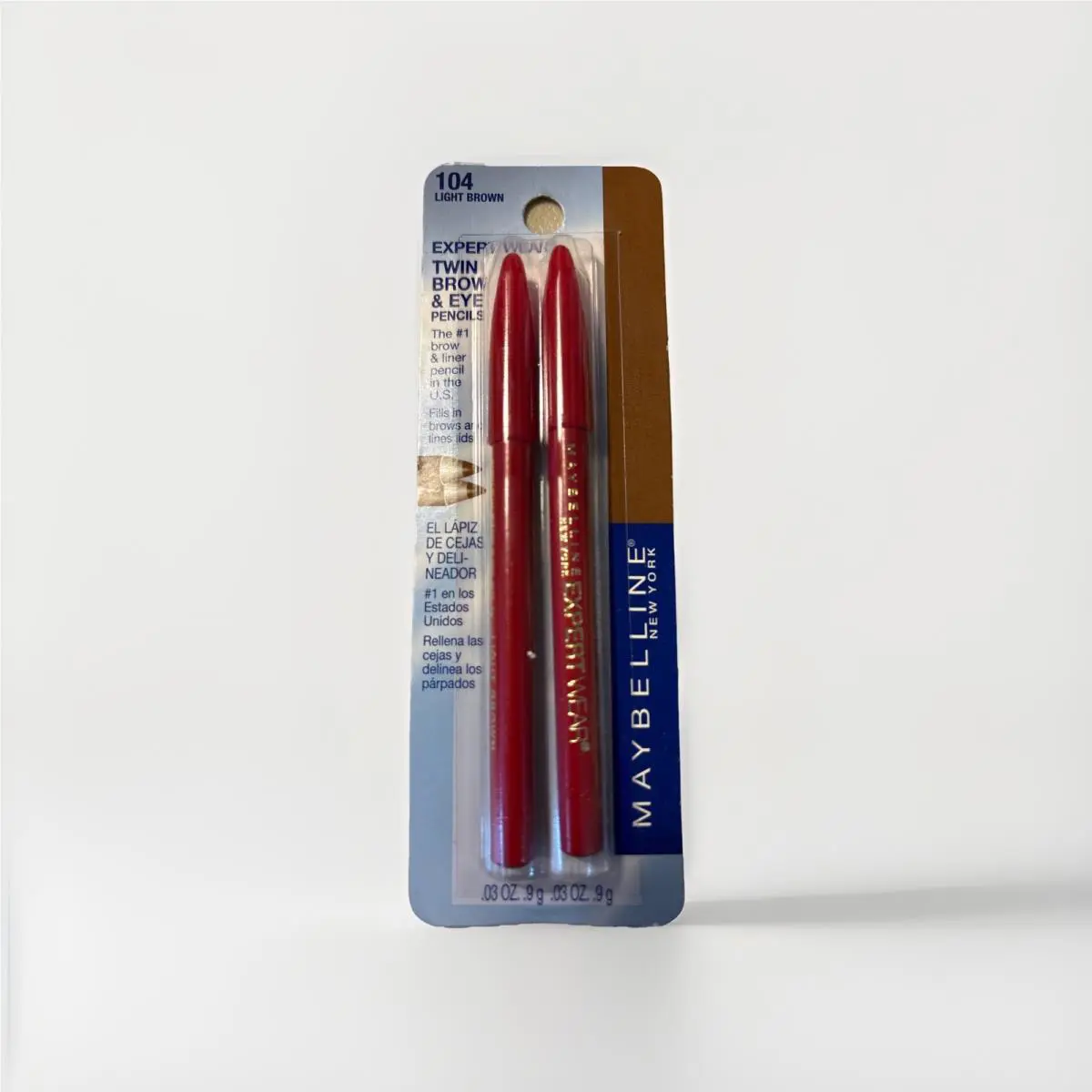 Maybelline Expert Wear Twin Eye Brow Pencils 104 Light Brown