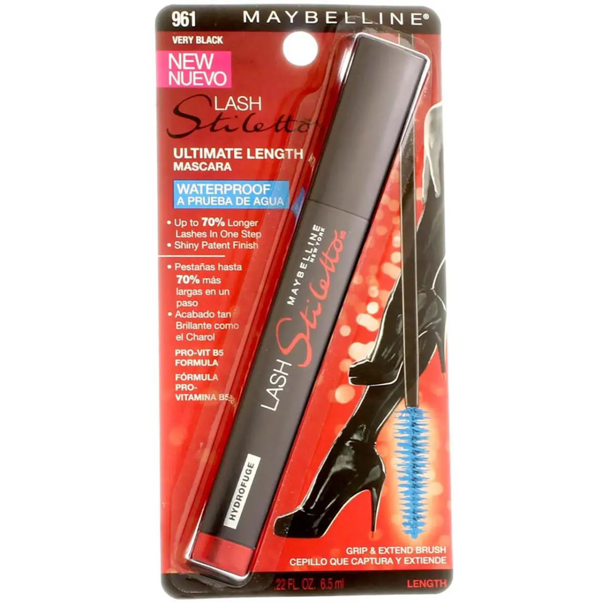 6 Pack  Lash Stiletto Ultimate Length Waterproof Mascara Very by Maybelline