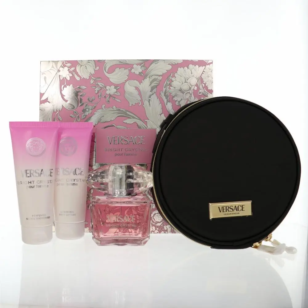 Bright Crystal by Versace Gift Set For Women 3 Oz Eau De Toilette Spray