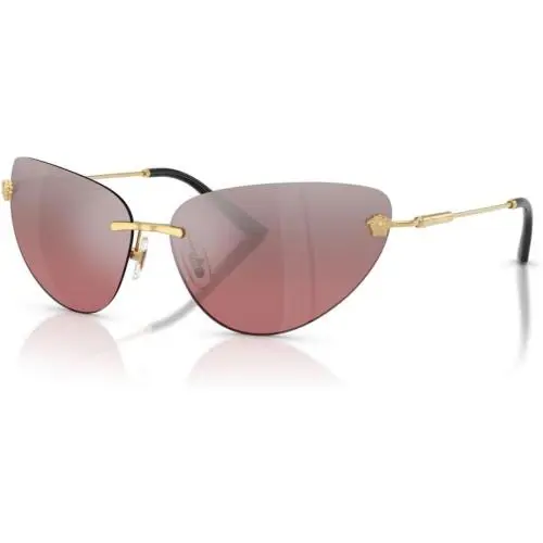 Versace Sunglasses VE2281 10027E 64mm Gold / Pink Mirror Silver Gradient Lens
