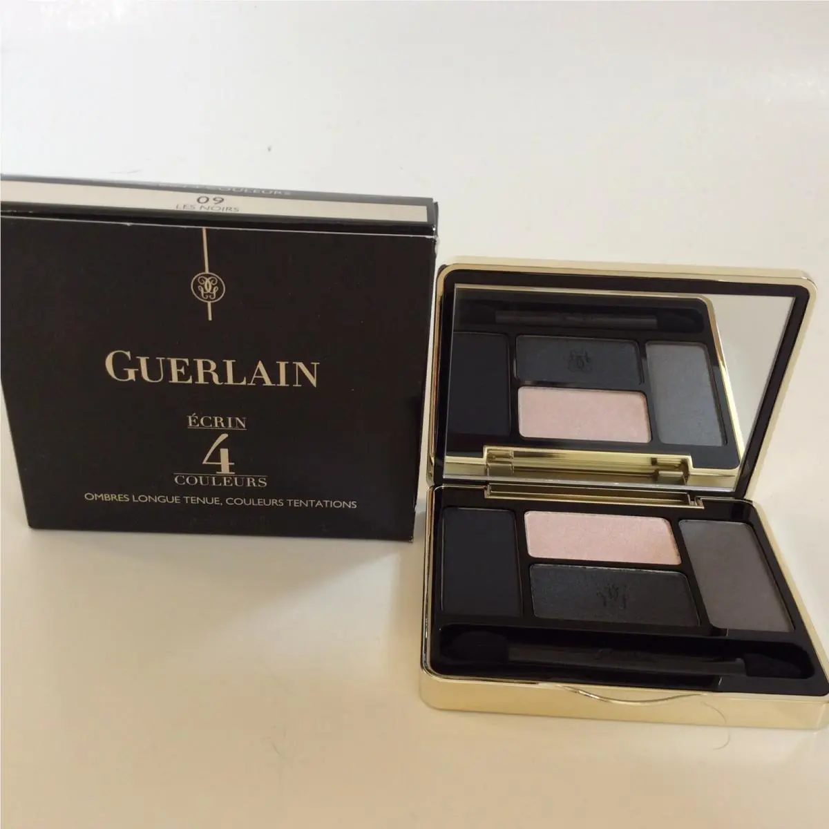 Guerlain Ecrin 4 Couleurs Long-lasting Eyeshadows 09 Les Noirs