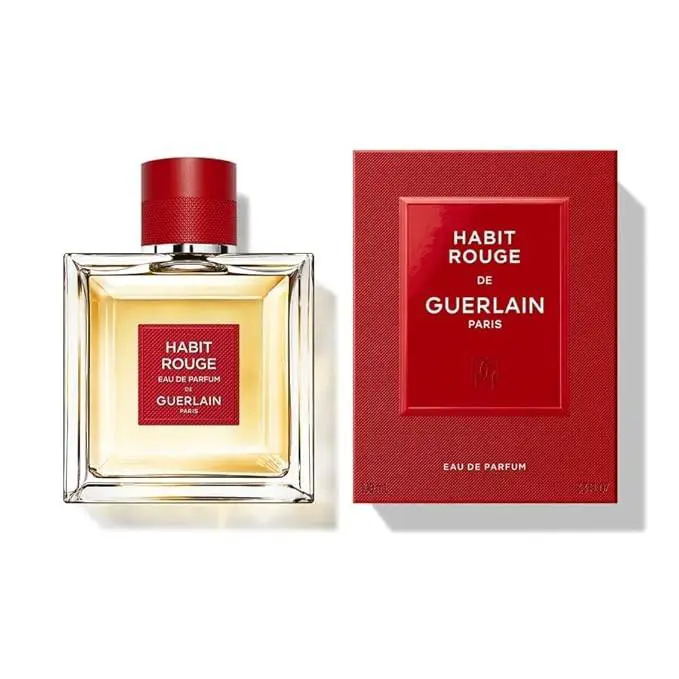 Guerlain Habit Rouge Eau de Parfum Classic Fragrance For Men 1.7oz/50ml
