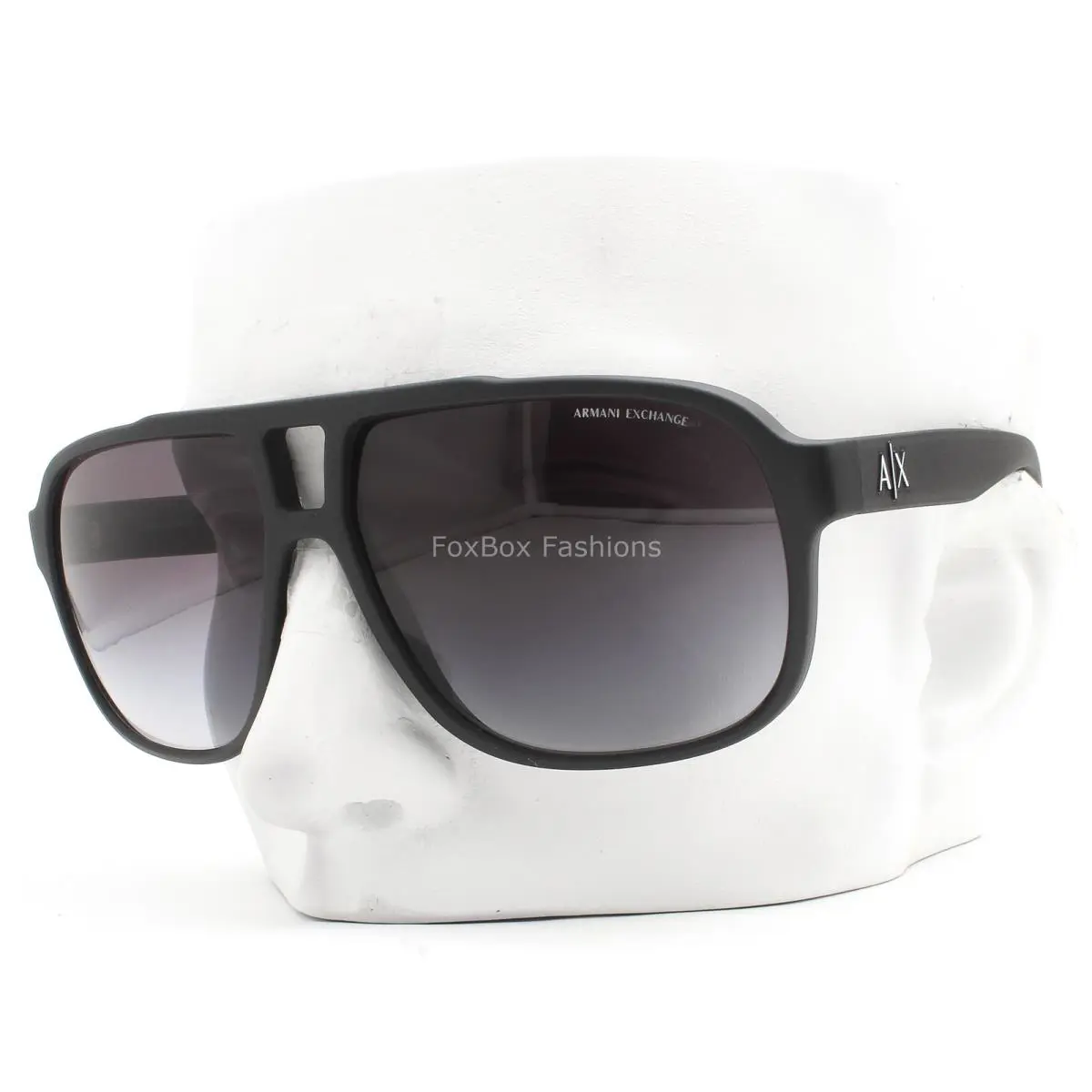Armani Exchange Sunglasses Matte Black Gray Gradient AX 4104S 80788G with Pouch