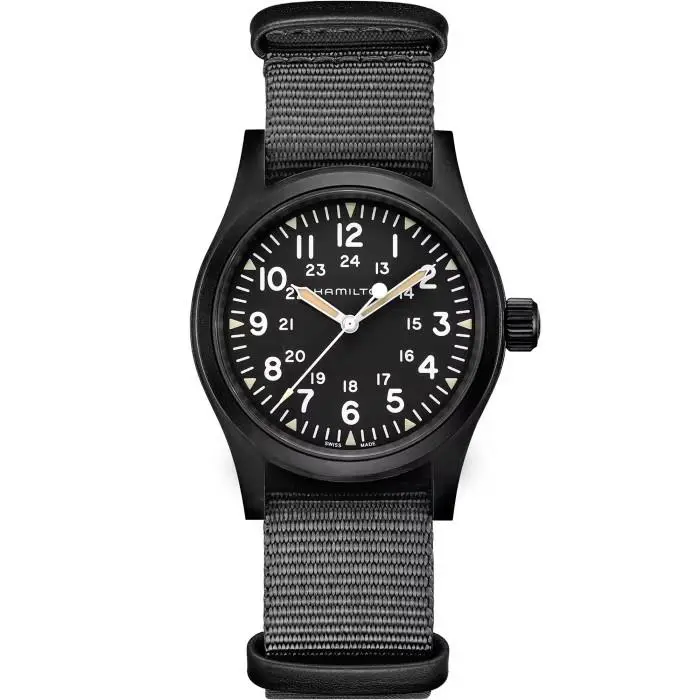 Khaki Field Mechanical Black Dial 38mm Swiss Watch H69409930 by Hamilton