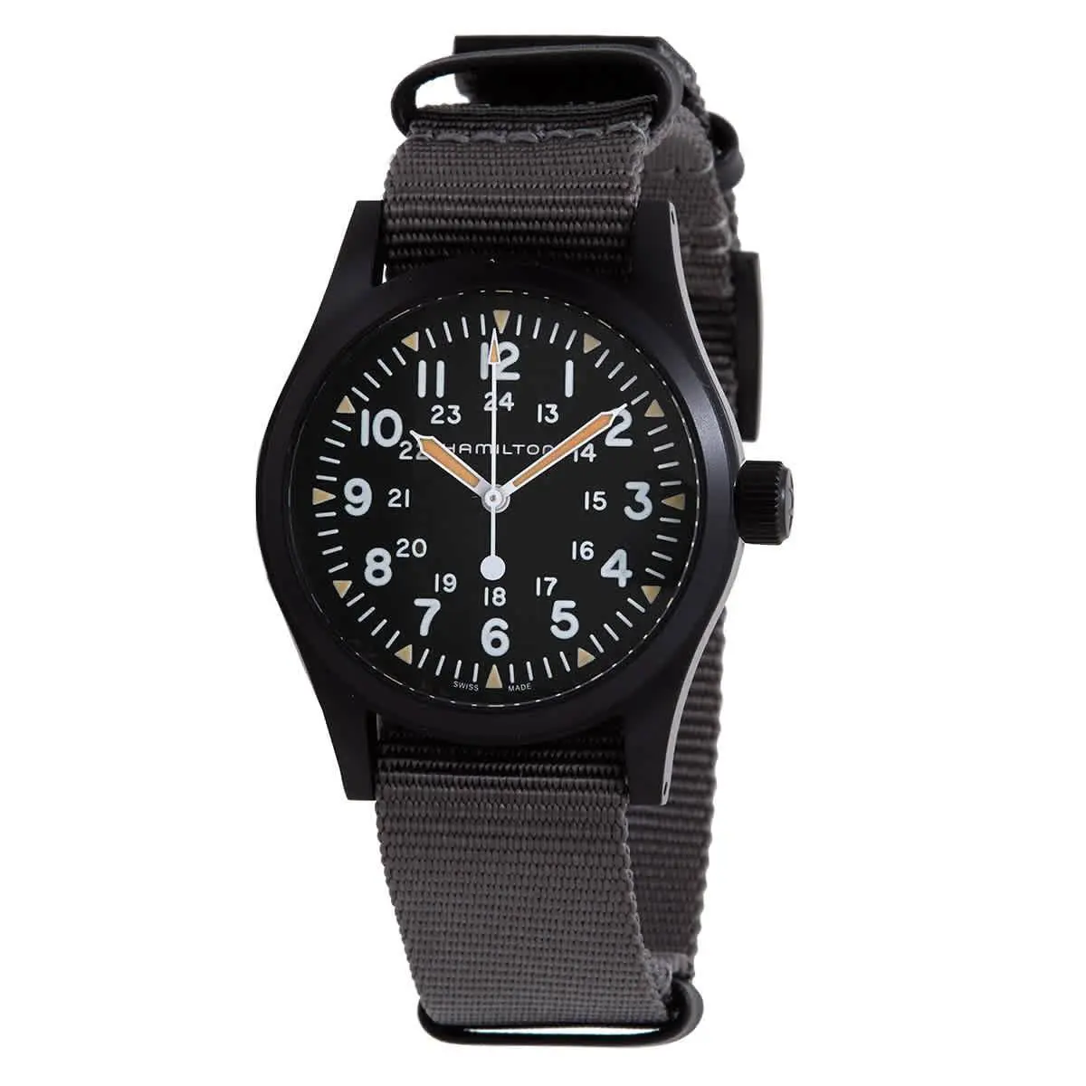 Hamilton Khaki Field Hand Wind Black Dial Men`s Watch H69409930