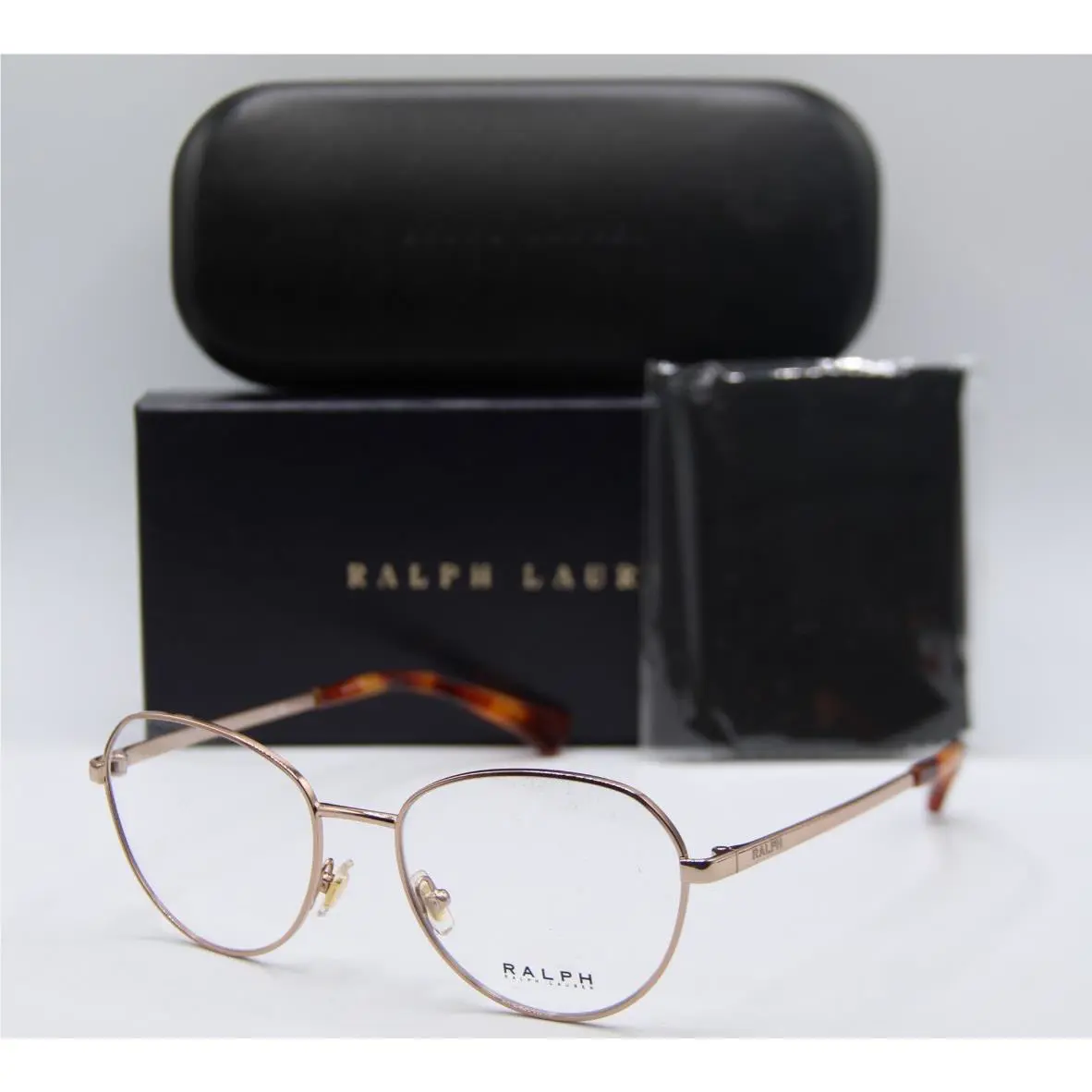 Ralph Lauren RA 6054 9336 Havana Rose Gold Frames Eyeglasses 52-17