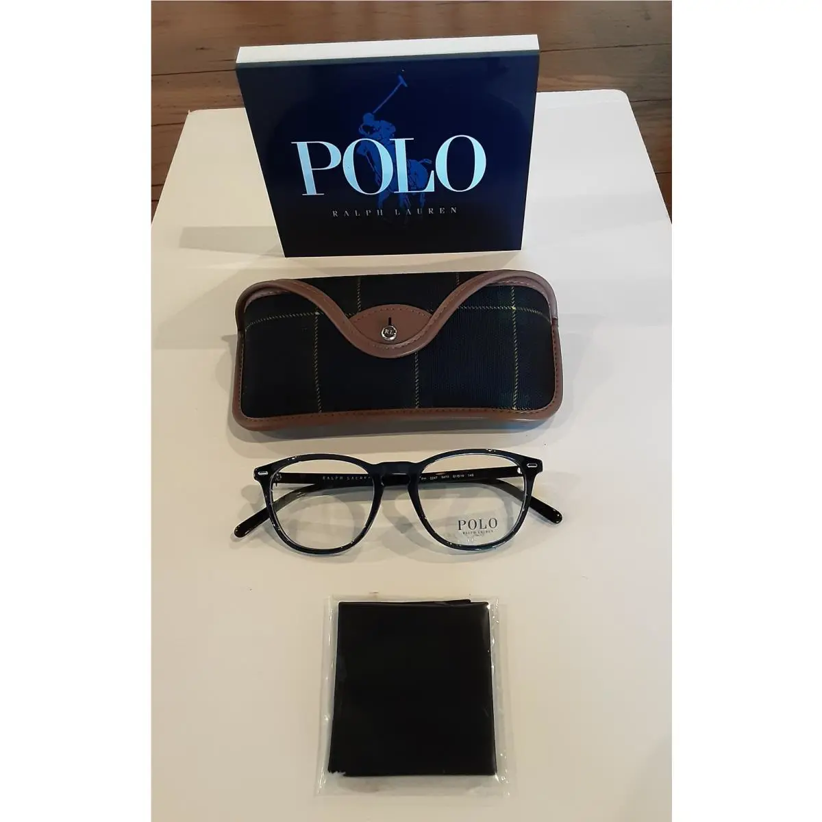 Ralph Lauren Polo Frames Men`s PH 2247 5470 Blue Brown 51-19-145 W/case