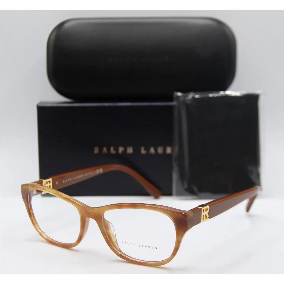 Ralph Lauren RL 6237U 6113 Brown Gold Marble Eyeglasses 54-17