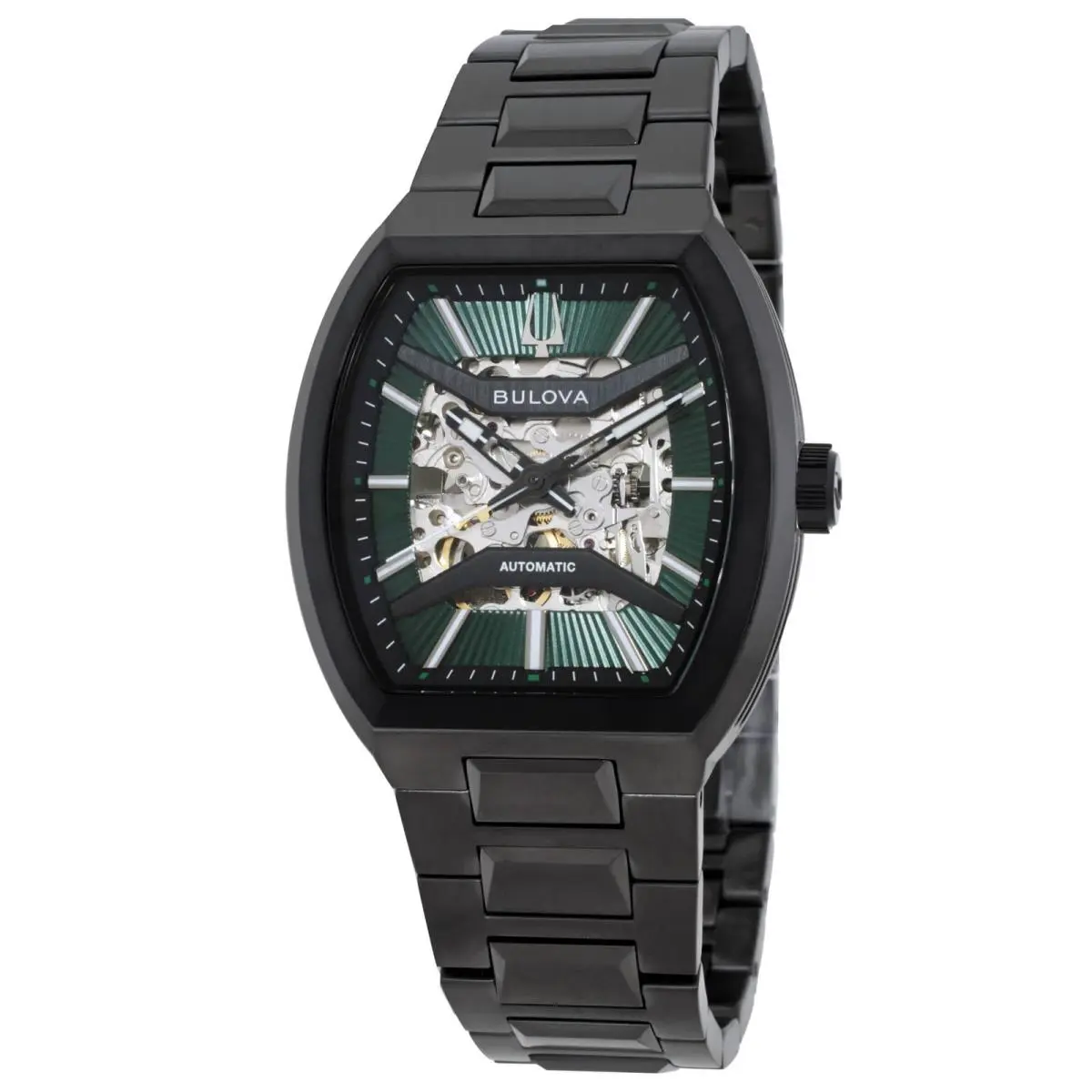 Bulova Maquina Automatic Green Dial Men`s Watch 98A321
