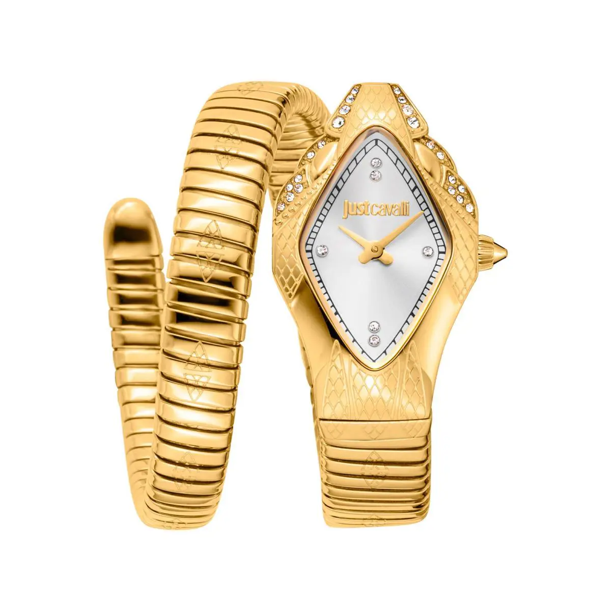 Just Cavalli Women`s Signature Snake Ferocious 22mm Quartz Watch JC1L306M0035