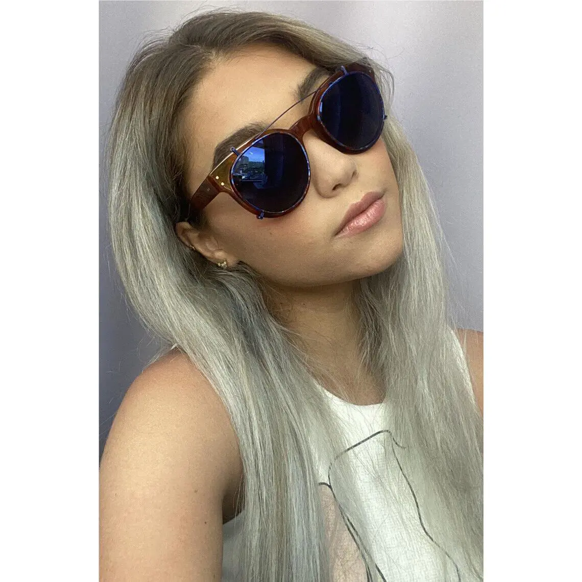 Garrett Leight Thierry Lasry 50mm Women`s Sunglasses W/clip GS9
