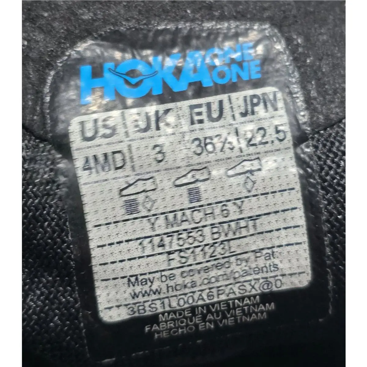 Hoka shoes - Mach 6 - Mach - Black (UPC: 197634097343) 6