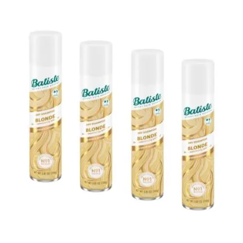 4 Pack Batiste Dry Shampoo Plus Brilliant Blond 3.81 oz