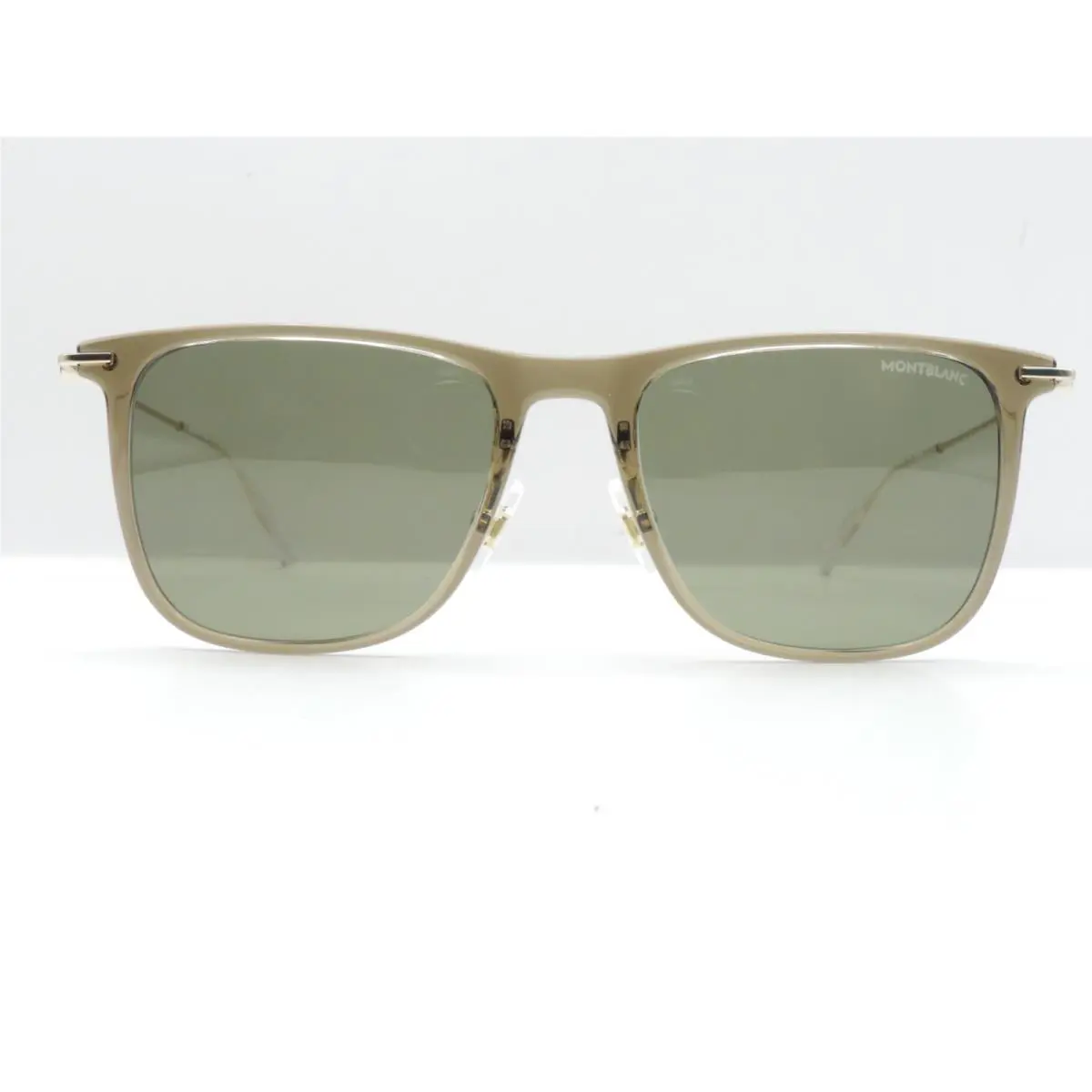 Montblanc MB0206S 004 Brown Gold Green Sunglasses 53-18-150