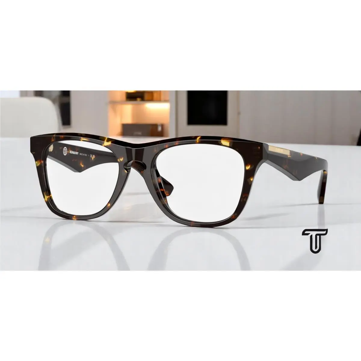 Burberry BE2409 4106 Eyeglasses Dark Havana Frame 51mm