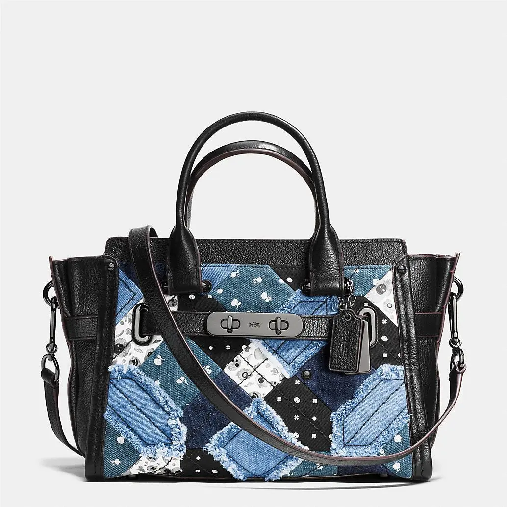 Coach Swagger 27 in Canyon Quilt Denim Handbag