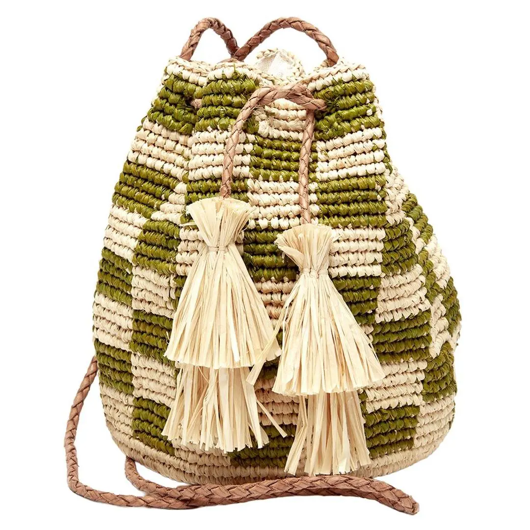 Coach Mar Y Sol Lilith Raffia Crossbody Women`s Green