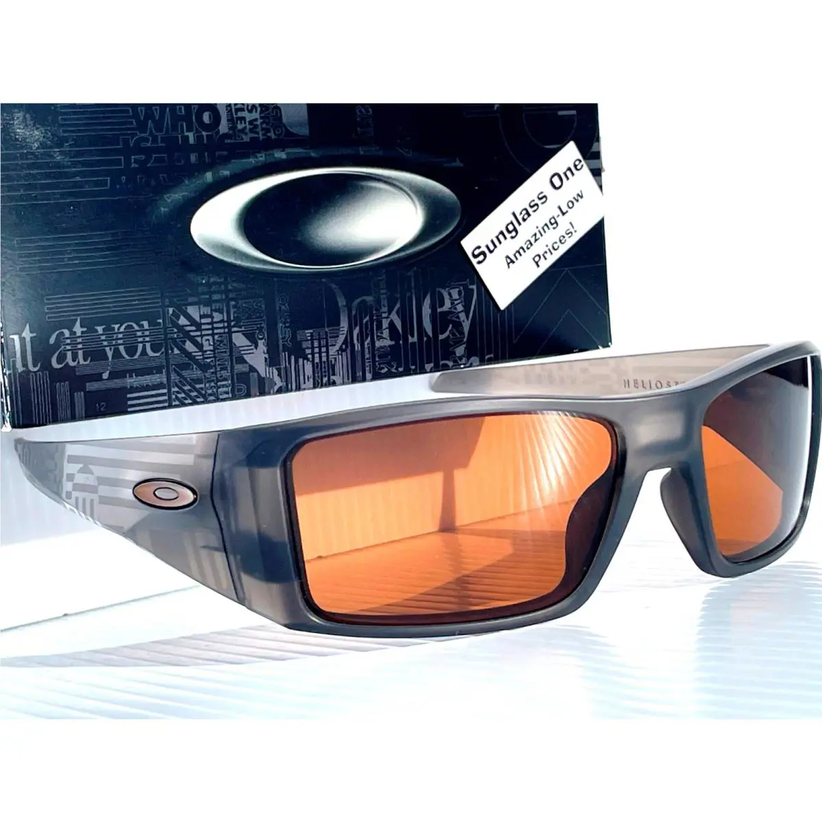 Oakley Heliostat Matte Grey Smoke Prizm Bronze Lens Sunglass 9231-16