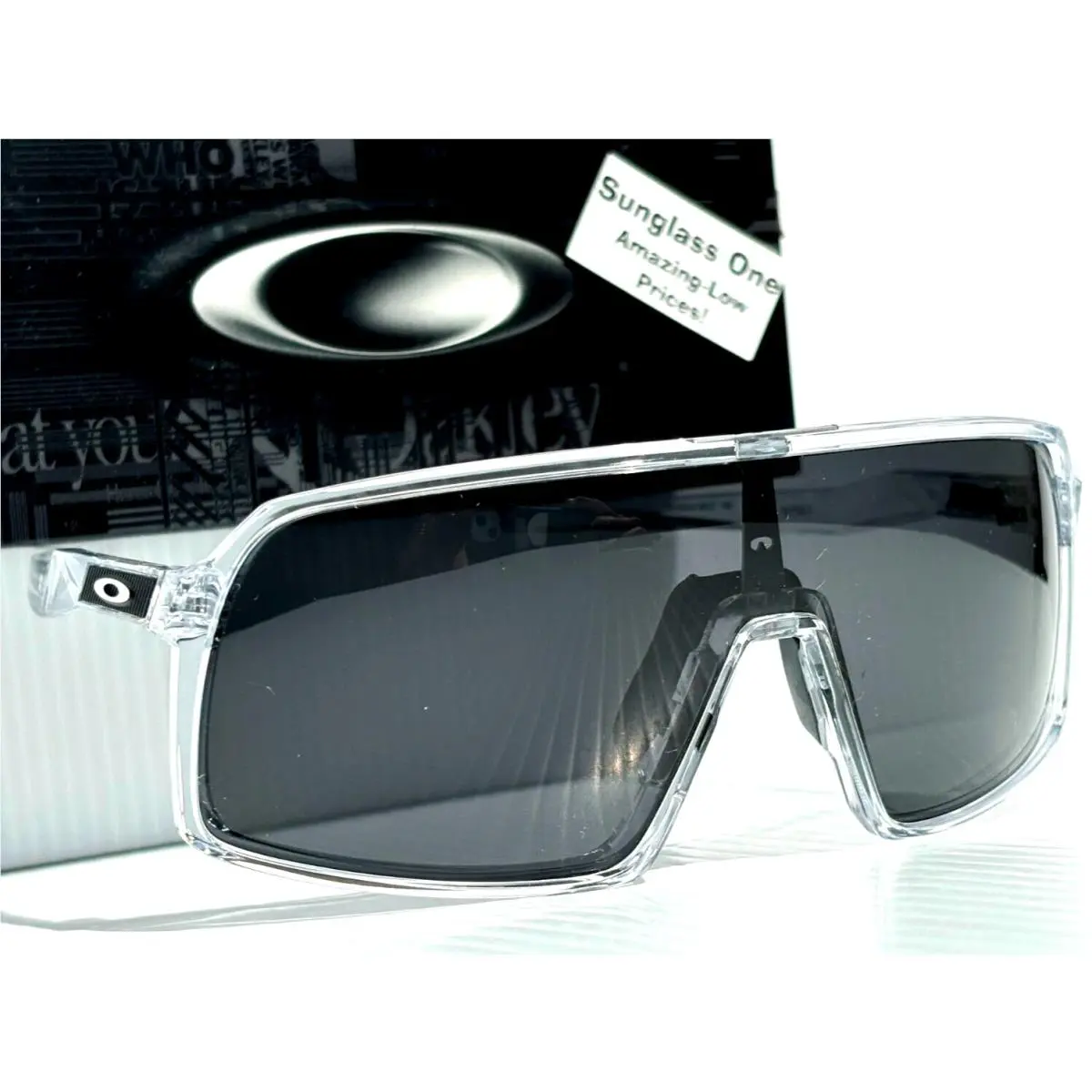Sutro Shiny Clear Polarized Galaxy Black Lens Sunglass 9406 by Oakley