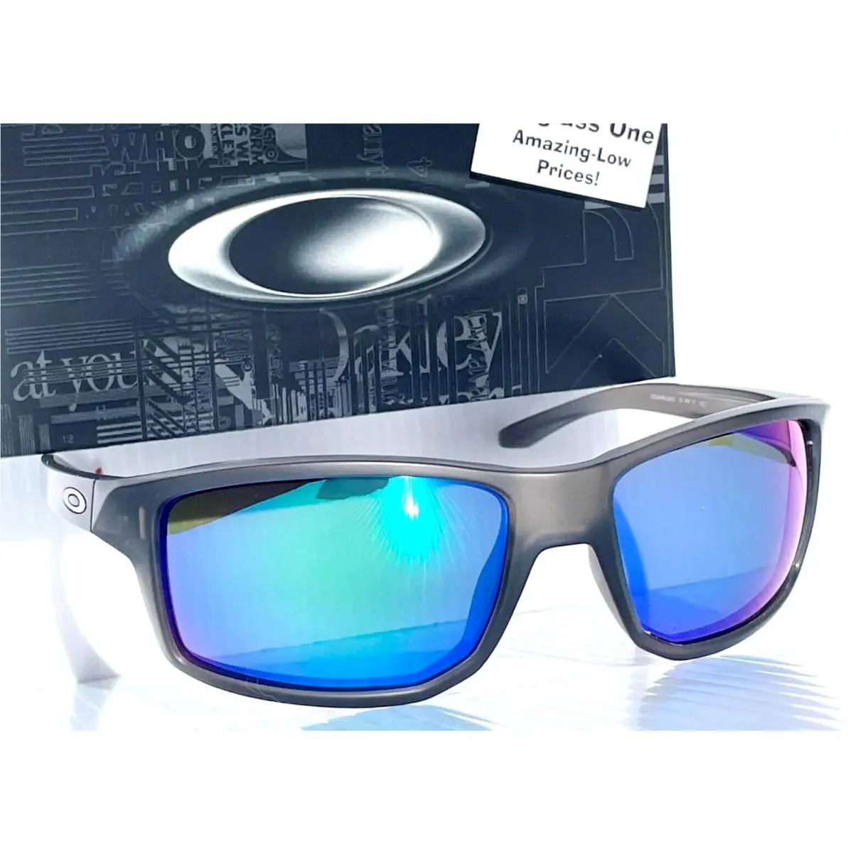 Oakley Gibston Matte Grey Smoke Polarized Galaxy Jade Lens Sunglass 9449-24