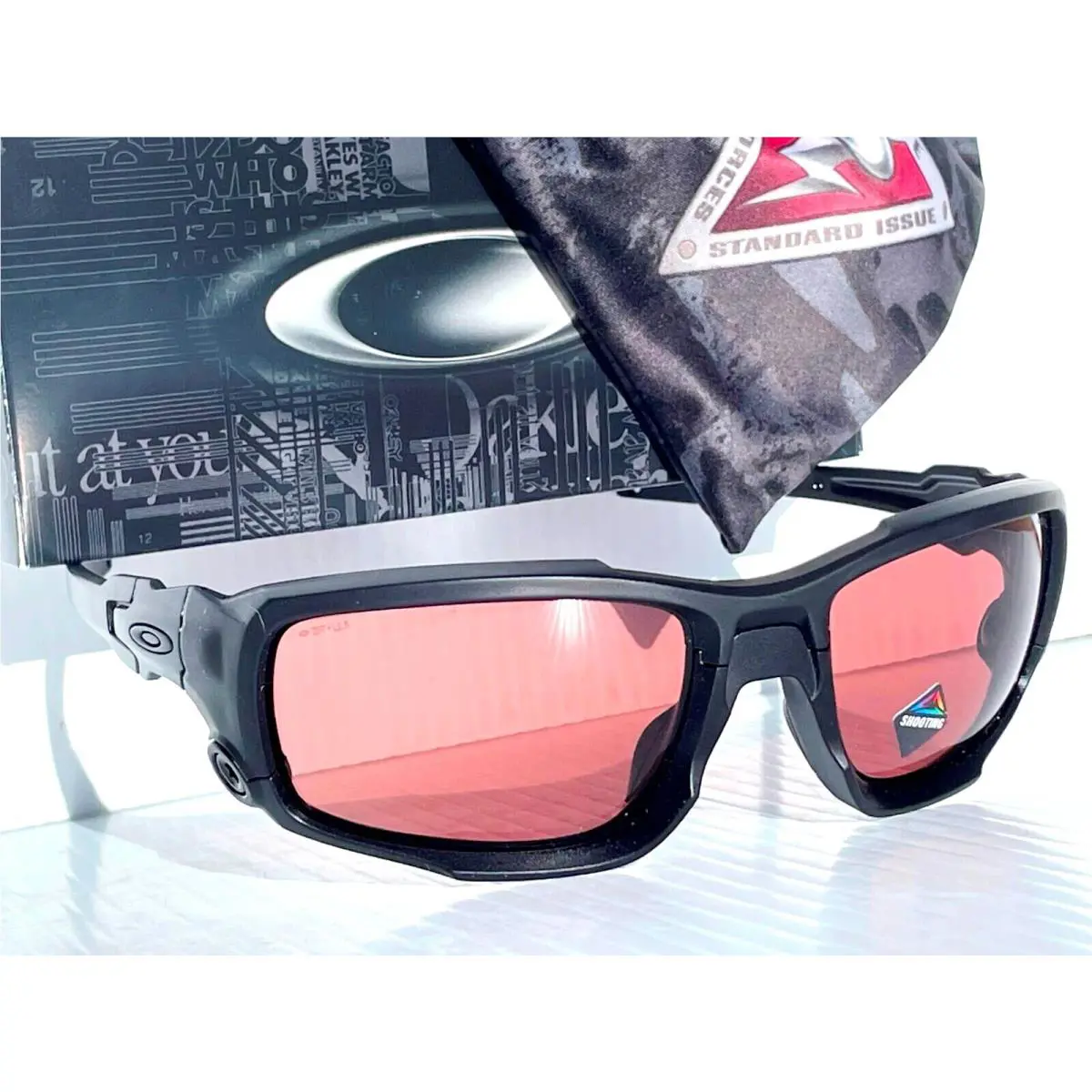 SI Shocktube Matte Blackout Ballistic Shooting TR22 Lens Sunglass 9329-02 by Oakley
