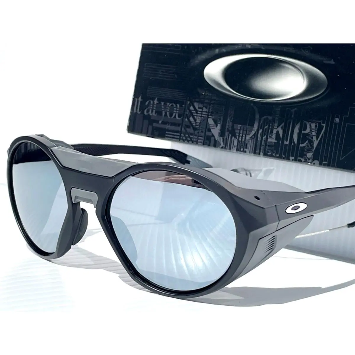 Clifden Matte Black Round Polarized Galaxy Chrome Mirror Sunglass 9440 by Oakley