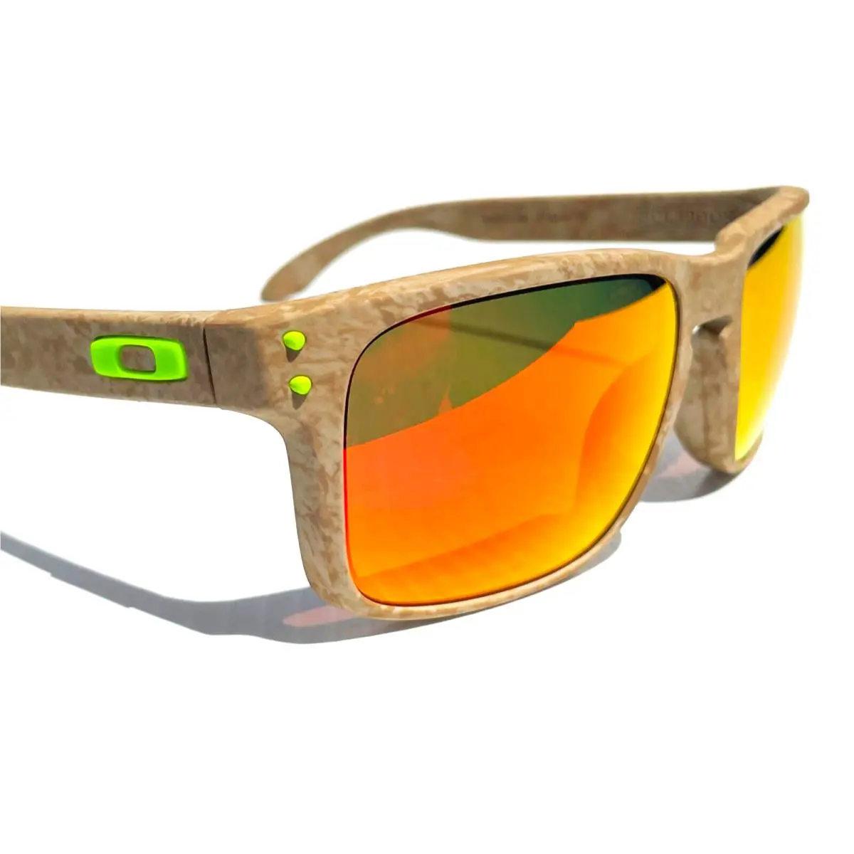 Holbrook Matte Stone Desert Tan Polarized Prizm Ruby Sunglass 9102-Y8 by Oakley