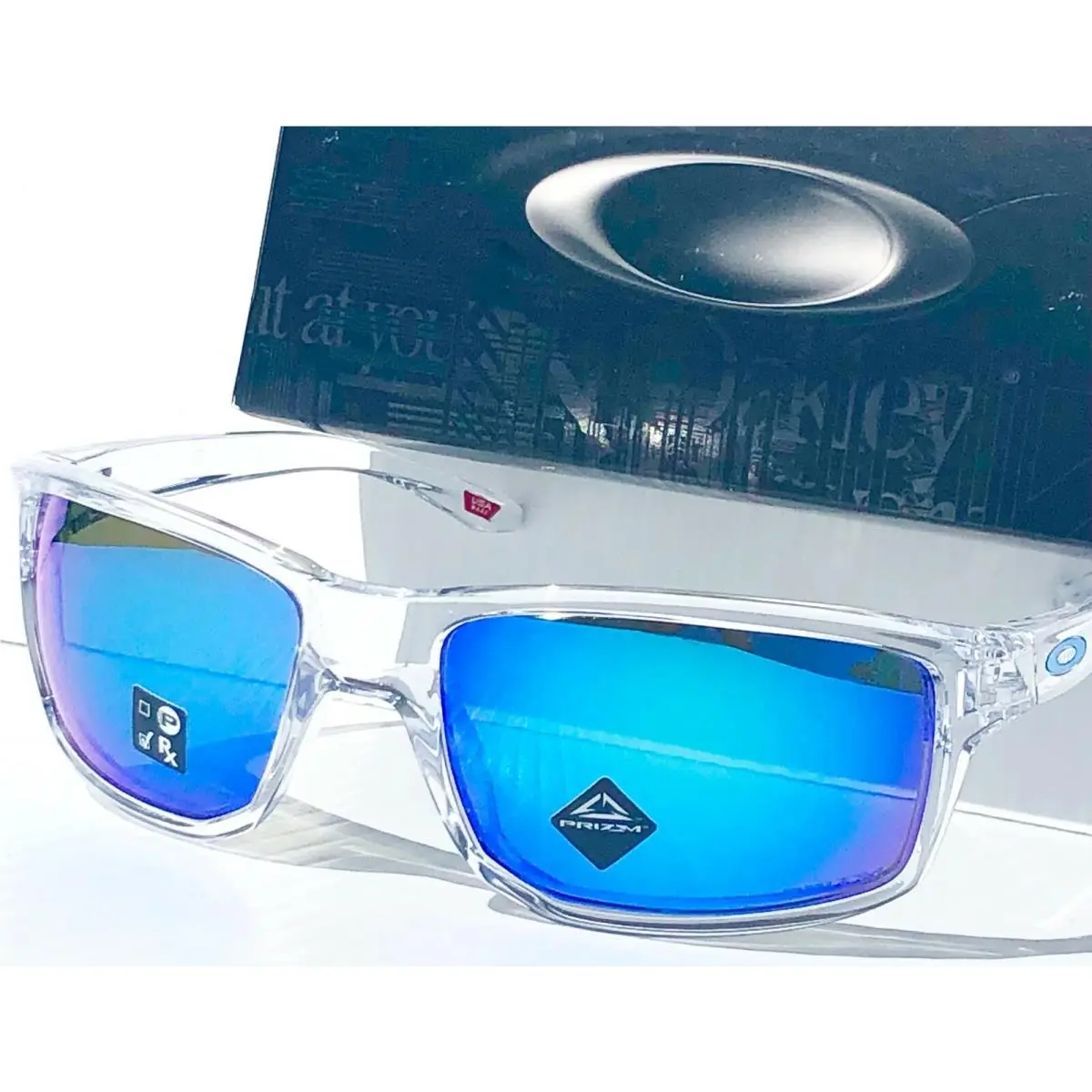 Oakley Clear Wrap Sport Prizm Sapphire Gibston Sunglass 9449-04