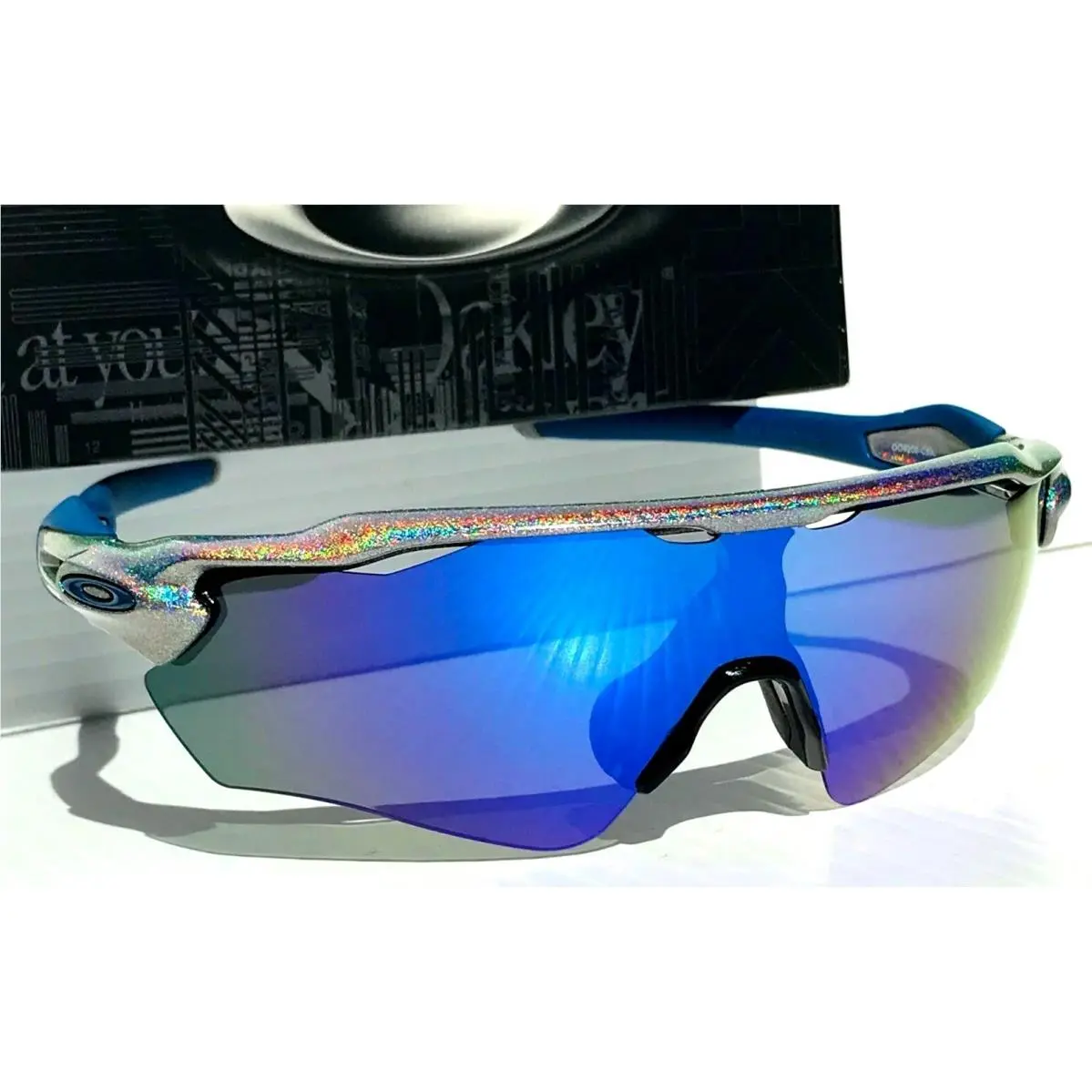 Oakley Radar EV Path Holographic Polarized Galaxy Blue Mirror Sunglass 9208