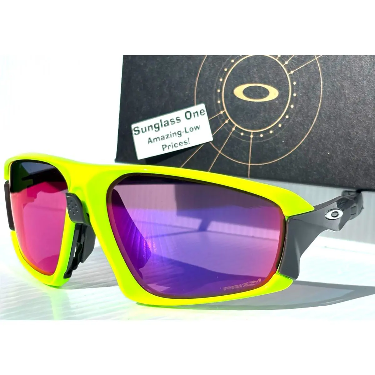 Field Jacket Tennis Ball Yellow Prizm Road Lens Sunglass 9402-05 by Oakley