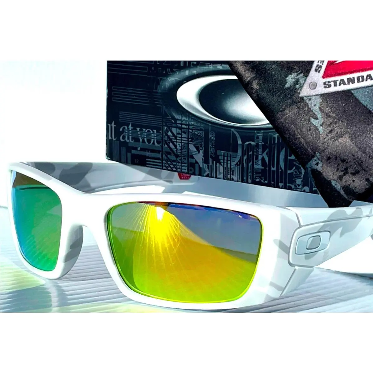 Oakley Fuel Cell Alpine Multicam Polarized Galaxy Gold Lens Sunglass 9096-M2