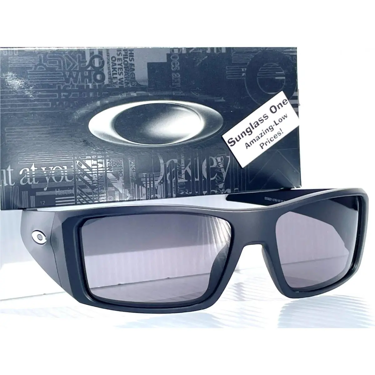 Heliostat Matte Black Prizm Grey Lens Sunglass 9231-01 by Oakley