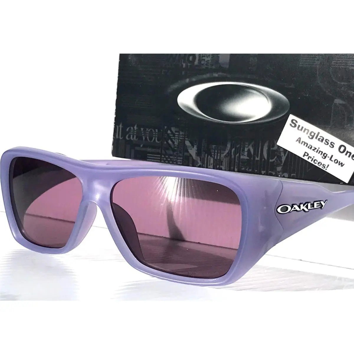 Oakley Chaminade Matte Translucent Lilac Prizm Indigo Lens Sunglass 9492-04