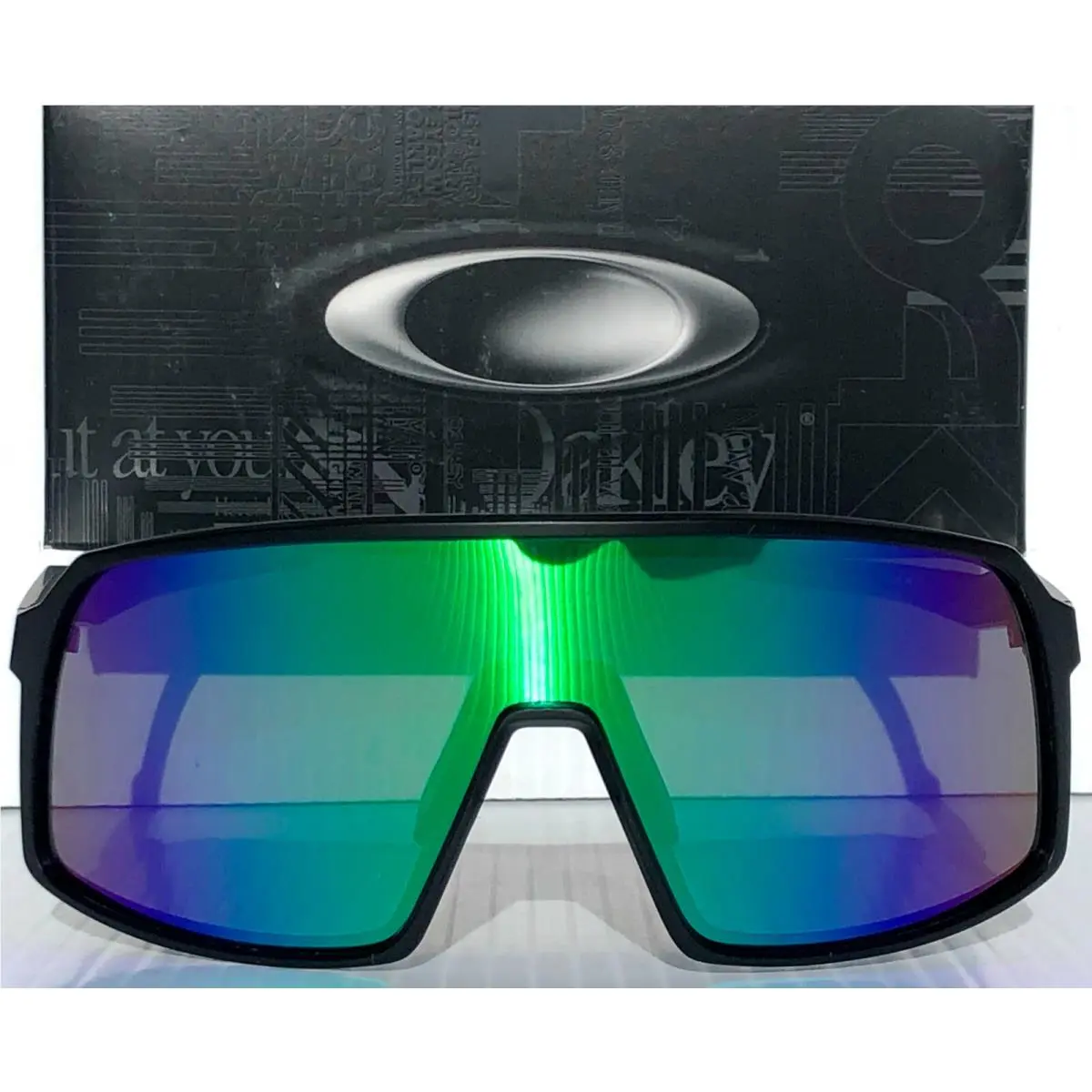 Oakley Sutro Black Matte Polarized Galaxy Jade Iridium Lens Sunglass 9406