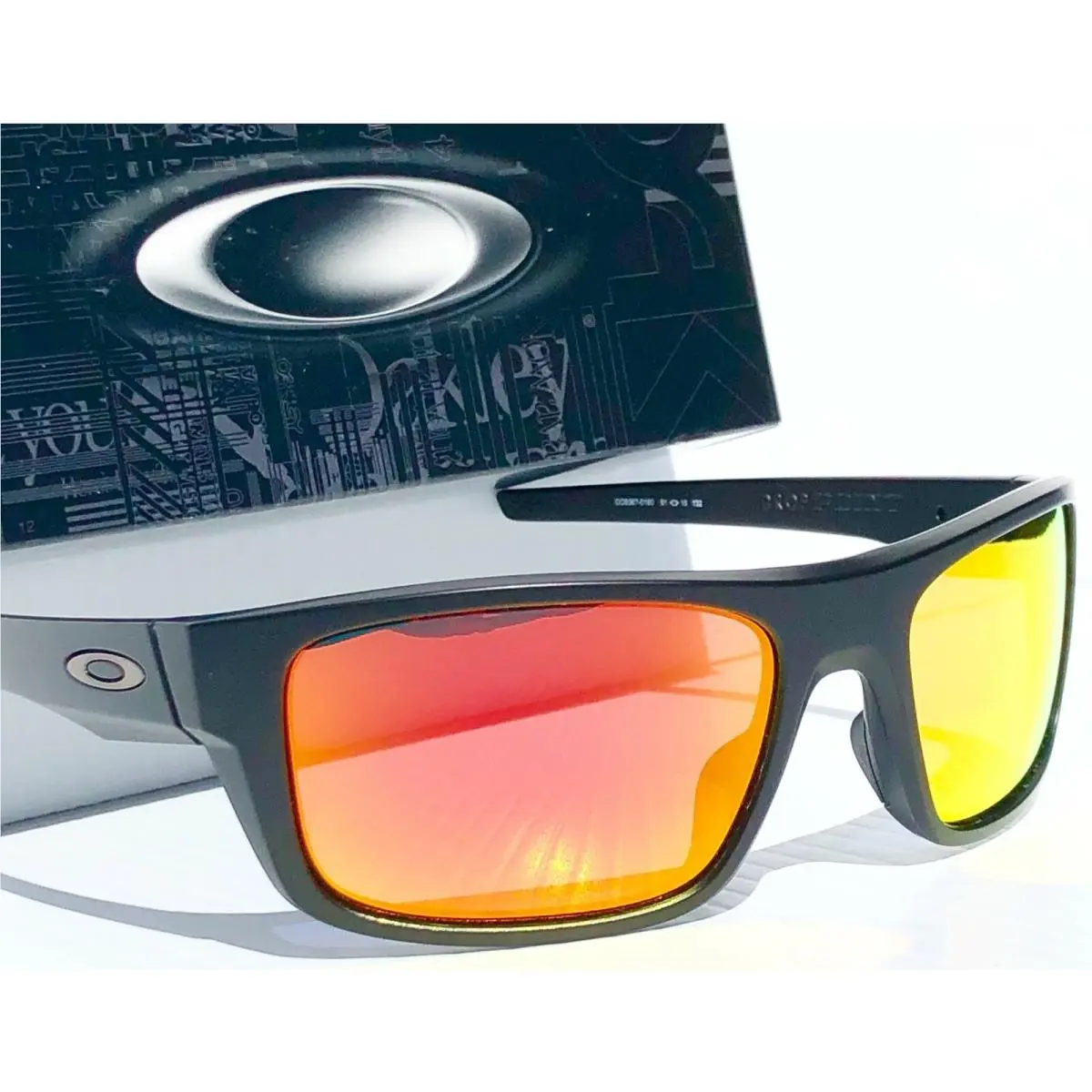 Oakley Drop Point Matte Black w Polarized Galaxy Ruby Lens Sunglass 9367