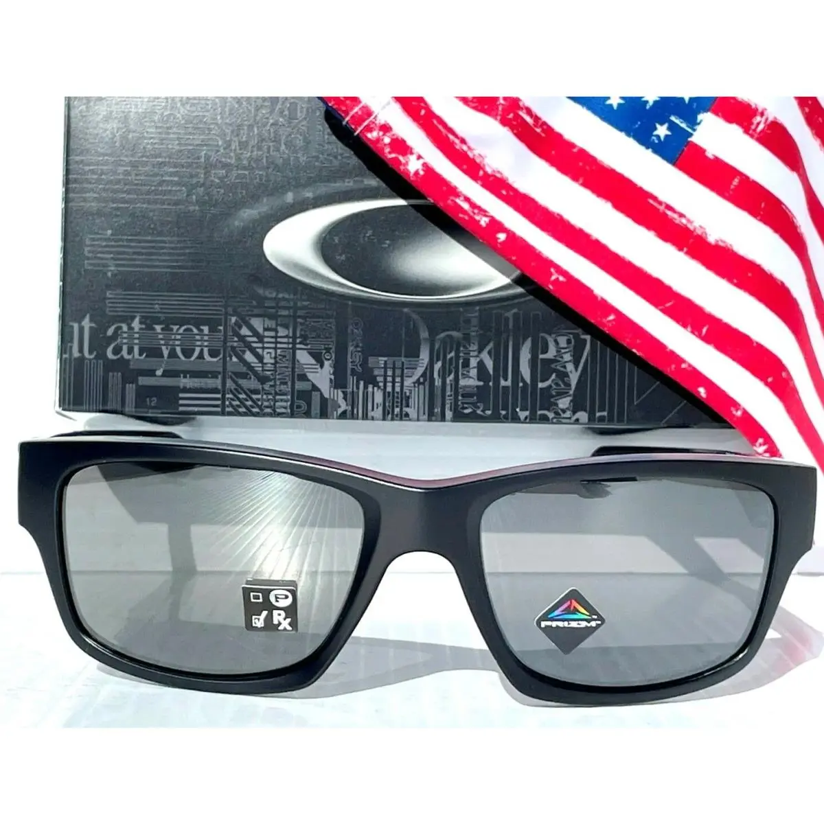 Oakley Jupiter Squared Mt Black Rwb Usa Flag Prizm Black Sunglass 9135-33