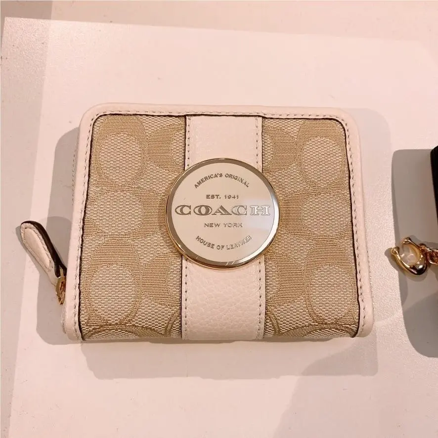 Coach Lonnie Small Zip Around Wallet In Signature Jacquard