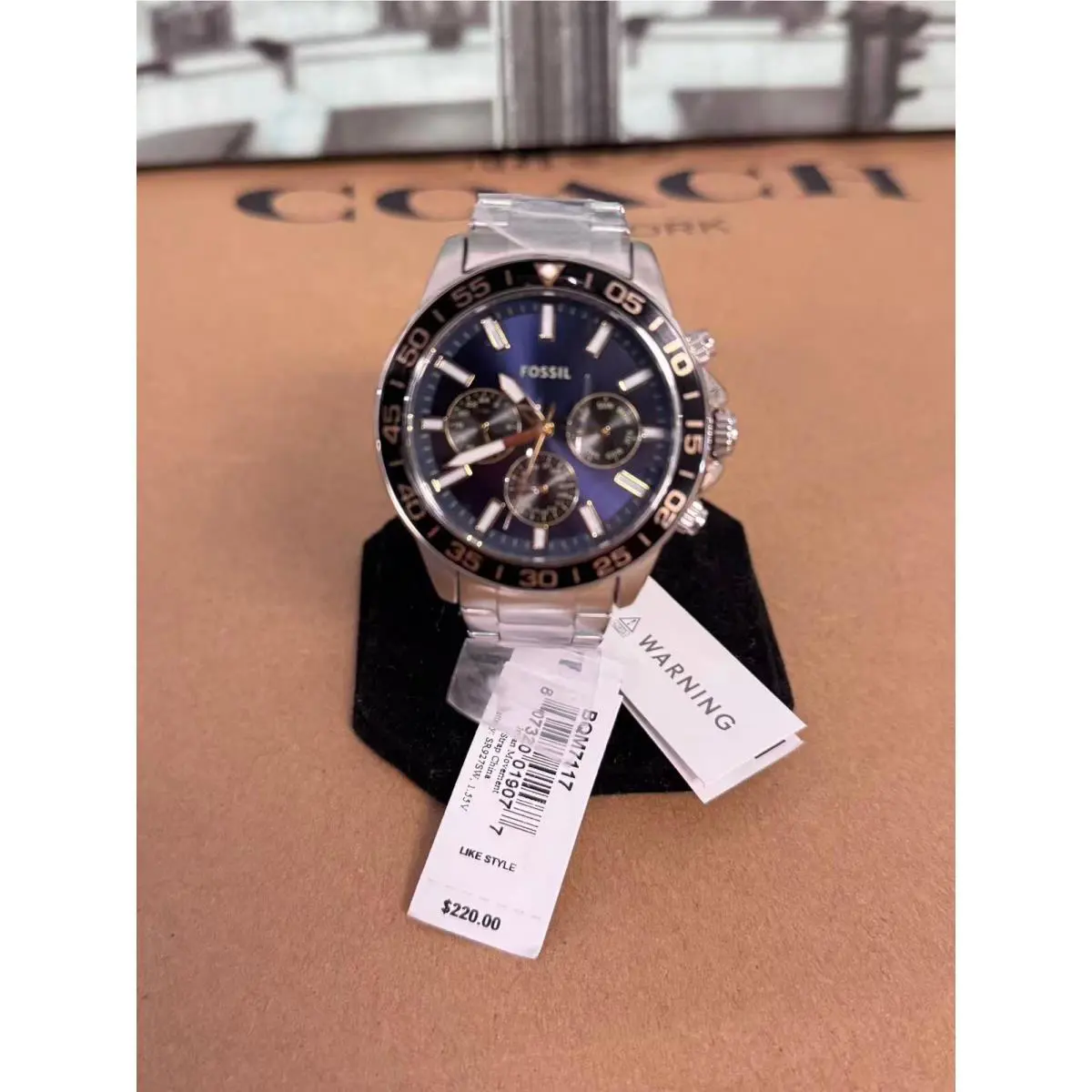 Fossil BQM7117 Multifunction Stainless Steel Men`s Watch