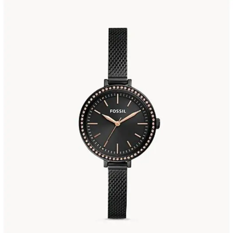 Fossil BQ3459 Classic Minute Three-hand Black Stainless Steel Watch