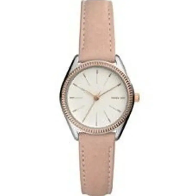 ES4574 Leather Beige 14mm Women`s Watch by Fossil