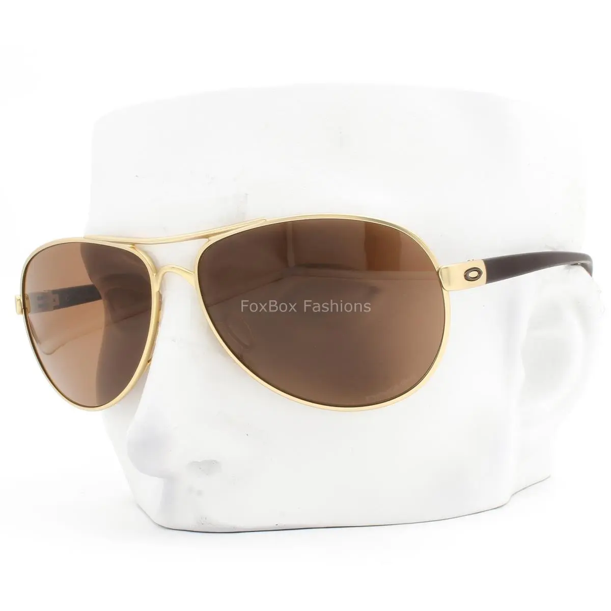 Feedback Sunglasses Satin Gold Metal Prizm Bronze OO4079-51 with Case by Oakley